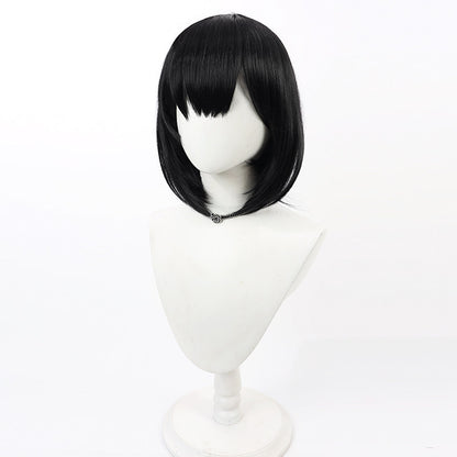 Mashiro Shizuyama Cosplay Wigs Black Bob Wigs Blue Archive