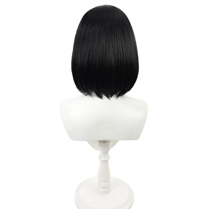 Mashiro Shizuyama Cosplay Wigs Black Bob Wigs Blue Archive