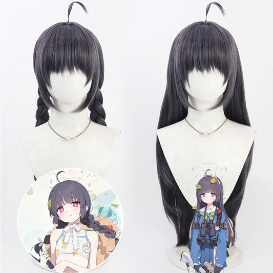 Miyu Kasumizawa Cosplay Wigs 70cm Long Hair Blue Archive