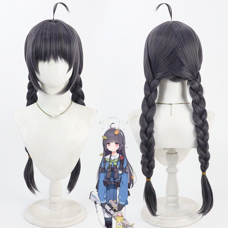 Miyu Kasumizawa Cosplay Wigs 70cm Long Hair Blue Archive