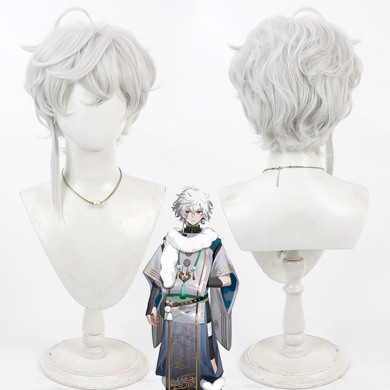 Murakumo Kagetsu Cosplay Wigs Silver Wigs NIJISANJI VTuber