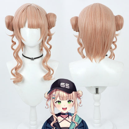 NIJISANJI Roco Kaburaki Cosplay Wigs Double Buns Wigs