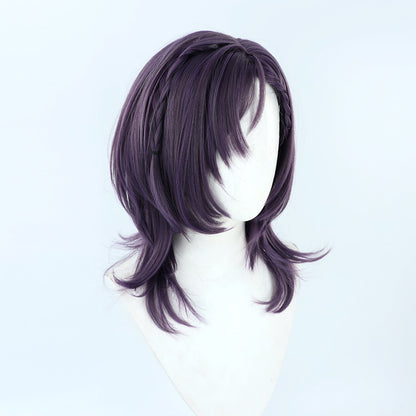 NIJISANJI VTuber Aiba Uiha Cosplay Wigs Grey Purple Wigs