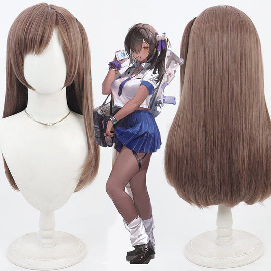 Naga Cosplay Wigs Goddess of Victory: Nikke Brown Braid Wigs