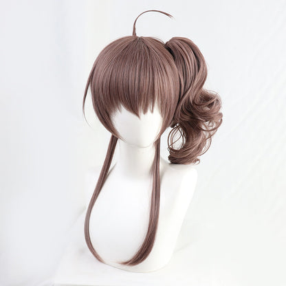 Natsuiro Matsuri Cosplay Wigs Hololive VTuber Curly Ponytail Wigs