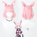 Nicole Cosplay Wigs Blue Archive Pink Mini Split Ponytail Wigs
