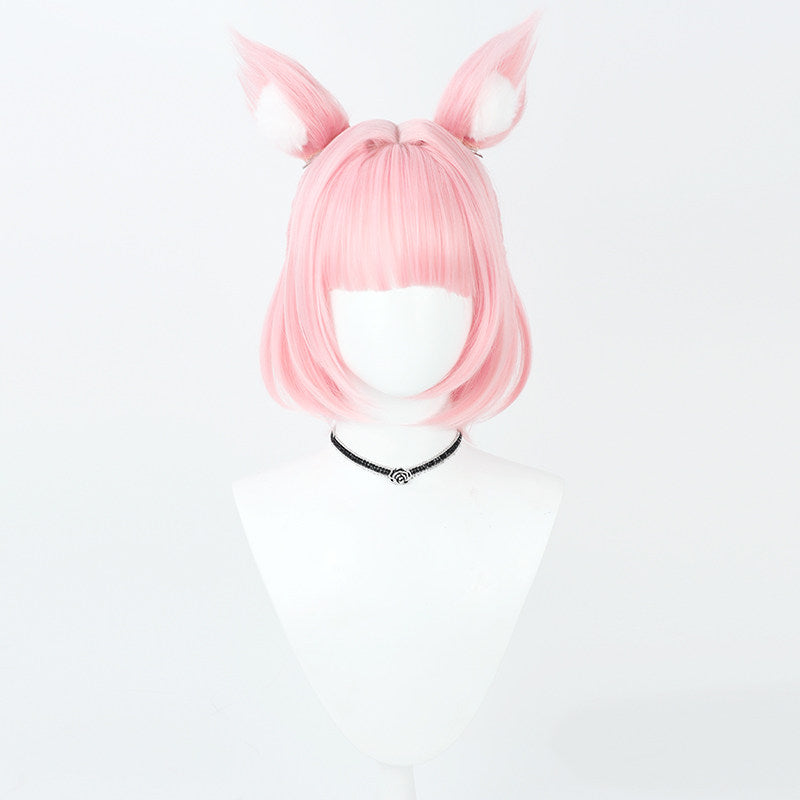 Nicole Cosplay Wigs Blue Archive Pink Mini Split Ponytail Wigs
