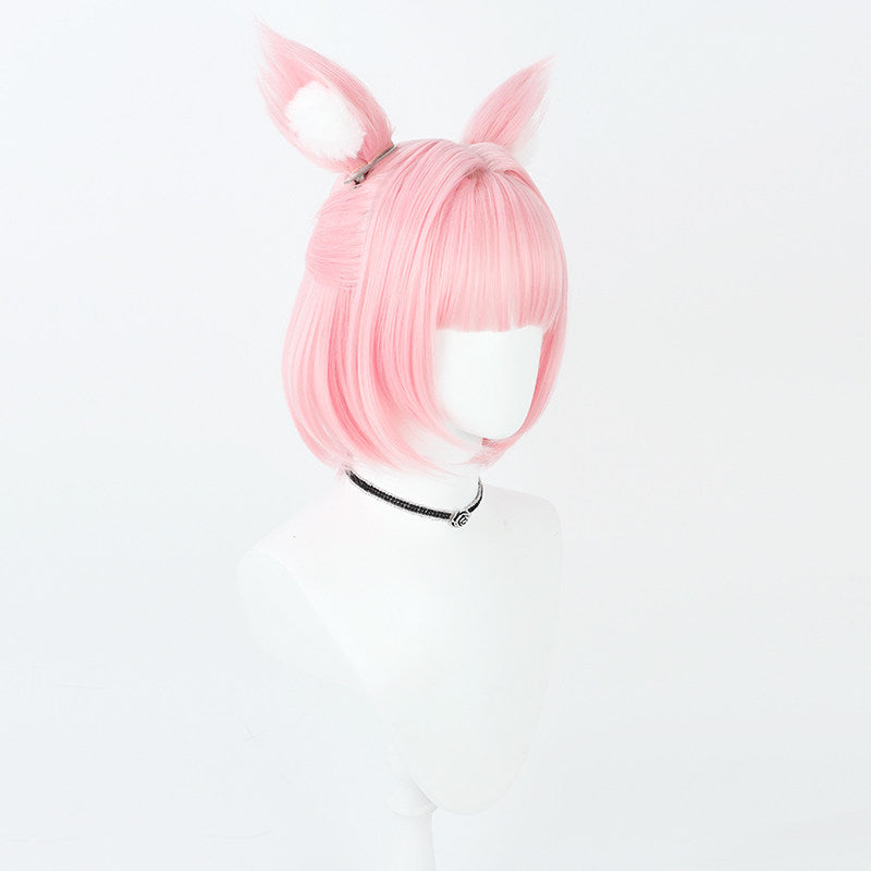 Nicole Cosplay Wigs Blue Archive Pink Mini Split Ponytail Wigs