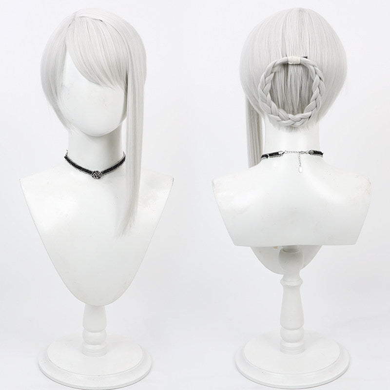 NieR Replicant Cosplay Wigs Kaine Silver Wigs