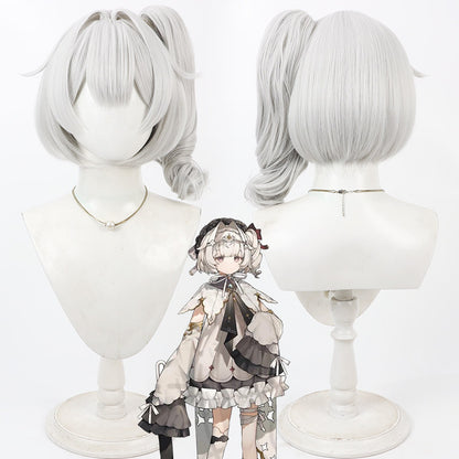 Nina Cosplay Wigs Split Ponytail Indie VTuber Silver Wigs
