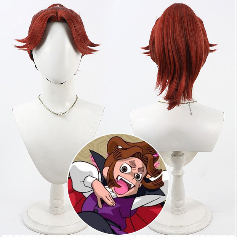 Ninjaboy Rantaro Cosplay Wigs Takiyaehmaru Taira Wine Red Wigs