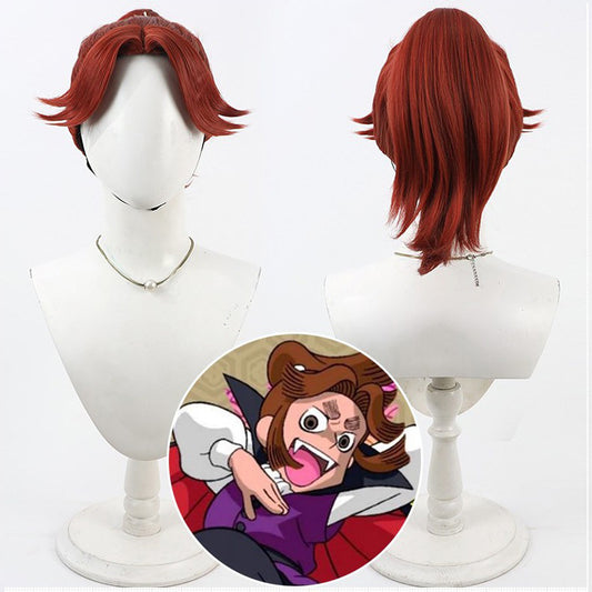 Ninjaboy Rantaro Cosplay Wigs Takiyaehmaru Taira Wine Red Wigs