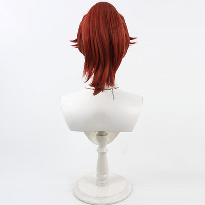 Ninjaboy Rantaro Cosplay Wigs Takiyaehmaru Taira Wine Red Wigs