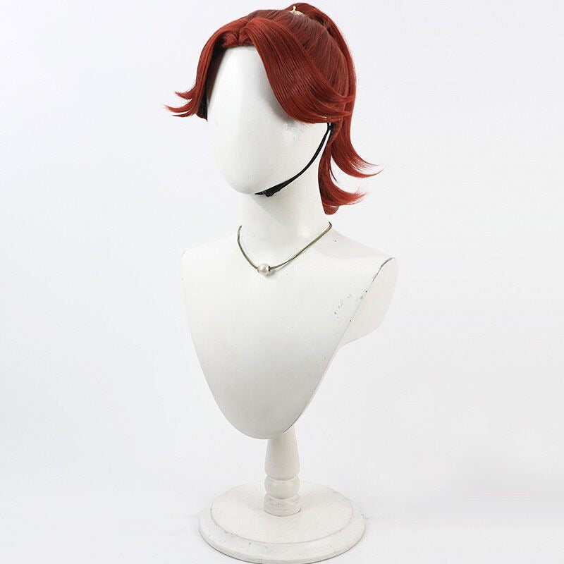 Ninjaboy Rantaro Cosplay Wigs Takiyaehmaru Taira Wine Red Wigs