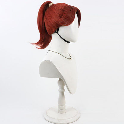 Ninjaboy Rantaro Cosplay Wigs Takiyaehmaru Taira Wine Red Wigs
