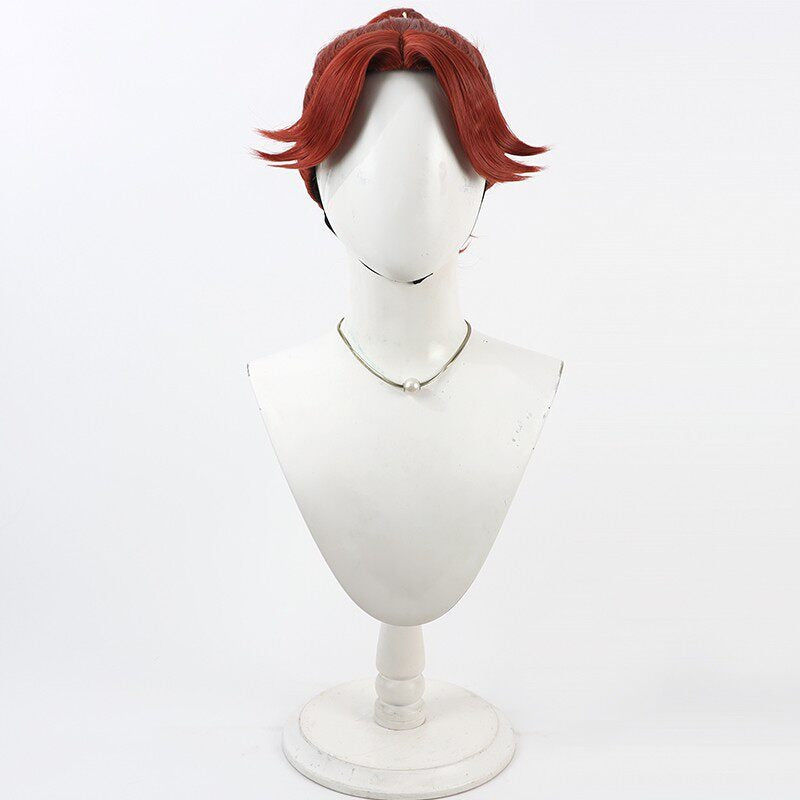 Ninjaboy Rantaro Cosplay Wigs Takiyaehmaru Taira Wine Red Wigs
