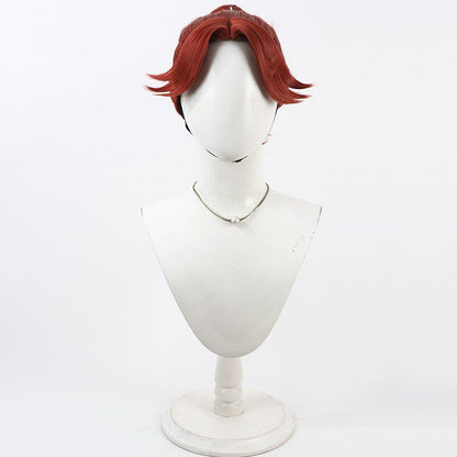Ninjaboy Rantaro Cosplay Wigs Takiyaehmaru Taira Wine Red Wigs