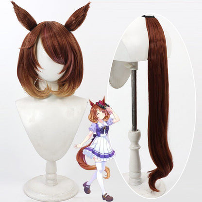 North Flight Cosplay Wigs Race Suit Ears Tail Pretty Derby