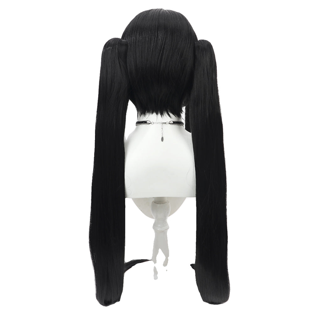 Noshiro Cosplay Wigs Blue Archive Black Twin Ponytail Wigs