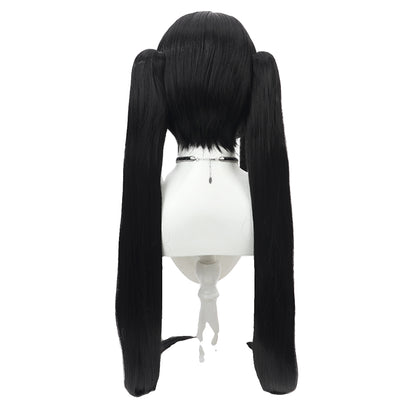 Noshiro Cosplay Wigs Blue Archive Black Twin Ponytail Wigs