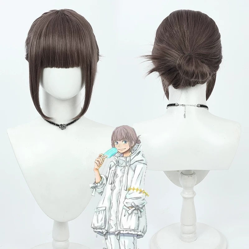 Oberon Cosplay Wigs FGO Swimsuit Grey Purple Wigs