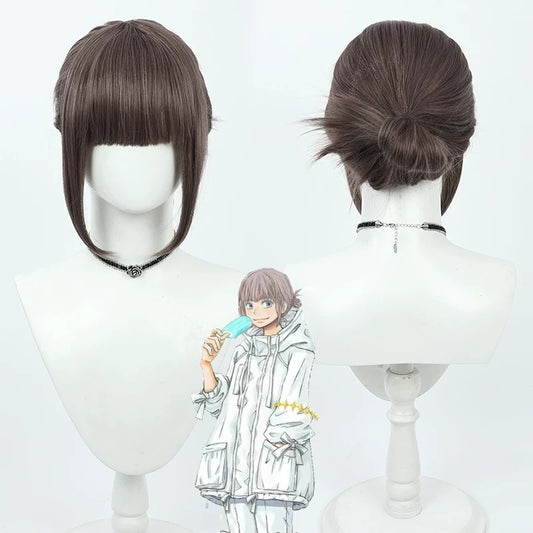 Oberon Cosplay Wigs FGO Swimsuit Grey Purple Wigs