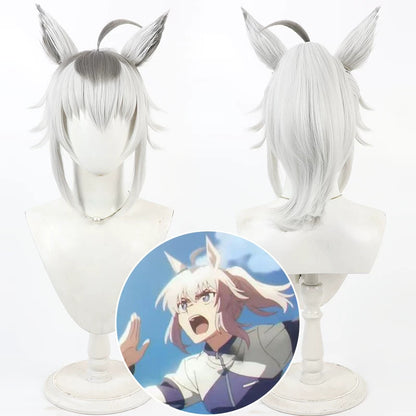 Oguri Cap Cosplay Wigs Umamusume: Pretty Derby High Ponytail Ears Tail