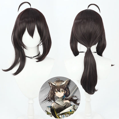 Olivia Silence Cosplay Wigs Brown Long Wigs Arknights