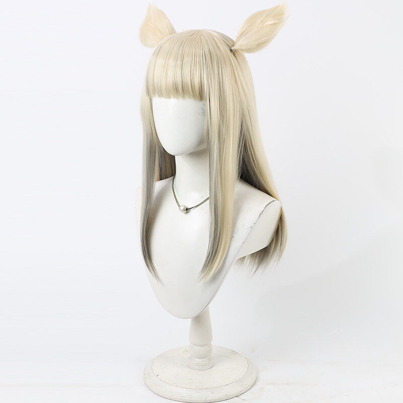 Perlica Arknights: Endfield Cosplay Wigs Off White Ears Gradient Wigs
