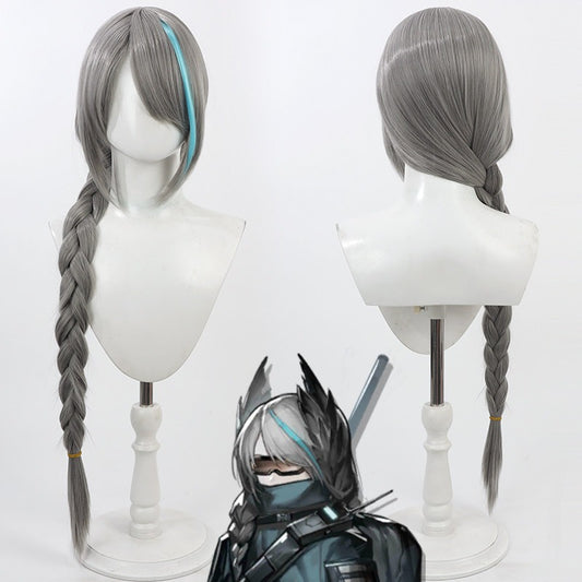 Pith Arknights Cosplay Wigs Grey Braid Wigs