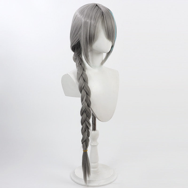 Pith Arknights Cosplay Wigs Grey Braid Wigs