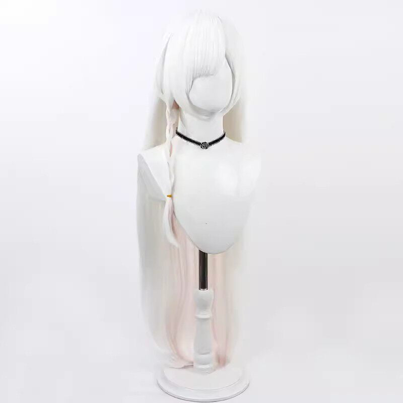 Plana Cosplay Wigs Blue Archive White Highlight Long Loose Wigs