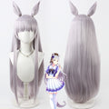 Pretty Derby Cosplay Wigs Gold Ship Light Purple Ears