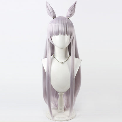 Pretty Derby Cosplay Wigs Gold Ship Light Purple Ears
