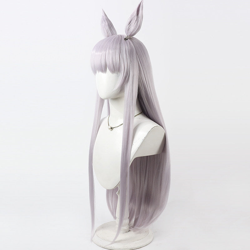 Pretty Derby Cosplay Wigs Gold Ship Light Purple Ears