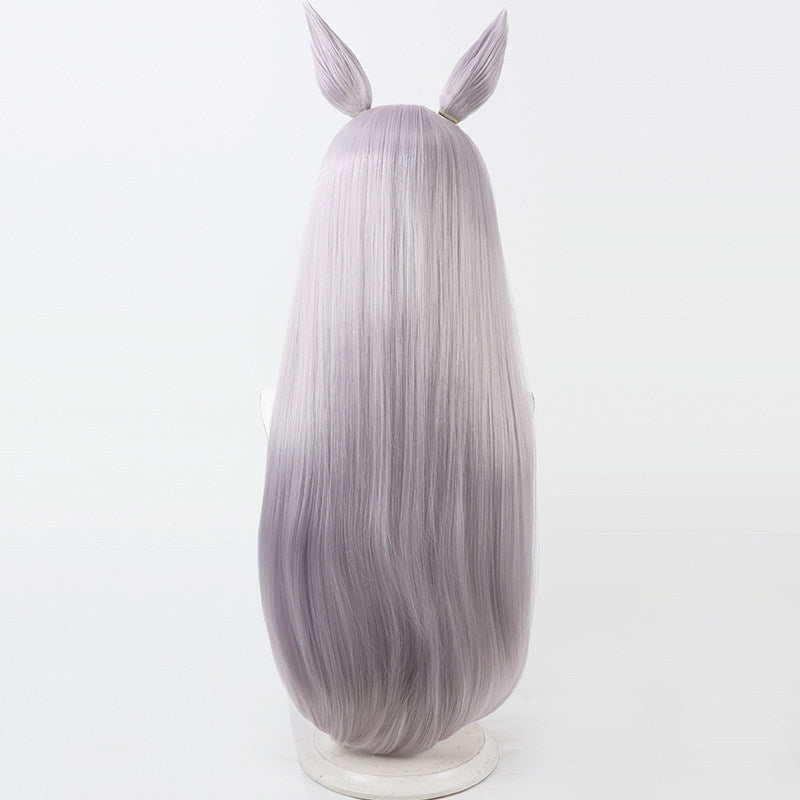 Pretty Derby Cosplay Wigs Gold Ship Light Purple Ears