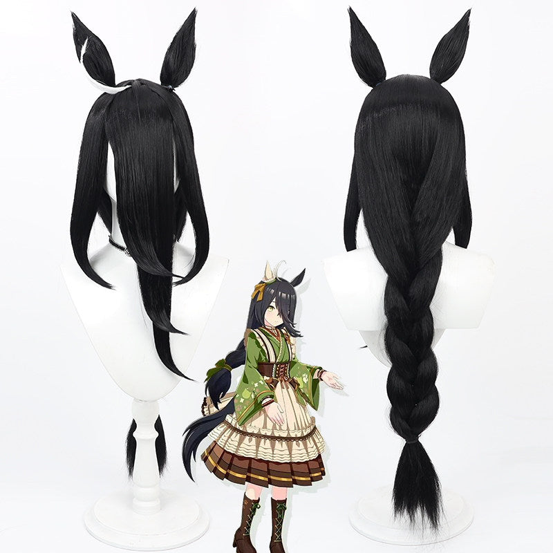 Pretty Derby Cosplay Wigs Manhattan Cafe Race Suit Black Ears