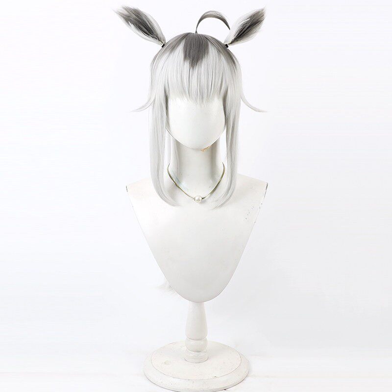 Pretty Derby Cosplay Wigs Oguri Cap Split Long Ponytail With Ears