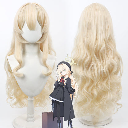 Professor Niyaniya Cosplay Wigs Pale Yellow Wigs Blue Archive