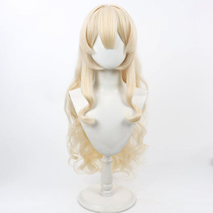 Professor Niyaniya Cosplay Wigs Pale Yellow Wigs Blue Archive