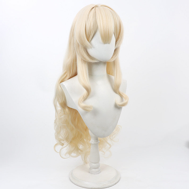 Professor Niyaniya Cosplay Wigs Pale Yellow Wigs Blue Archive