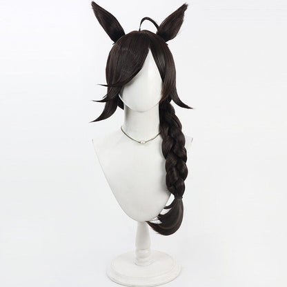 Rice Shower Cosplay Wigs Pretty Derby Thick Braid Ears Tail