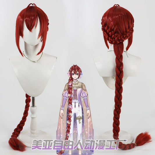 Riddle Rosehearts Cosplay Wigs Long Braids Wigs Disney Twisted-Wonderland