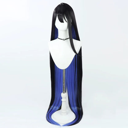 Rin Shiranami Cosplay Wigs Two Tone Blue Archive Chief Executive Officer