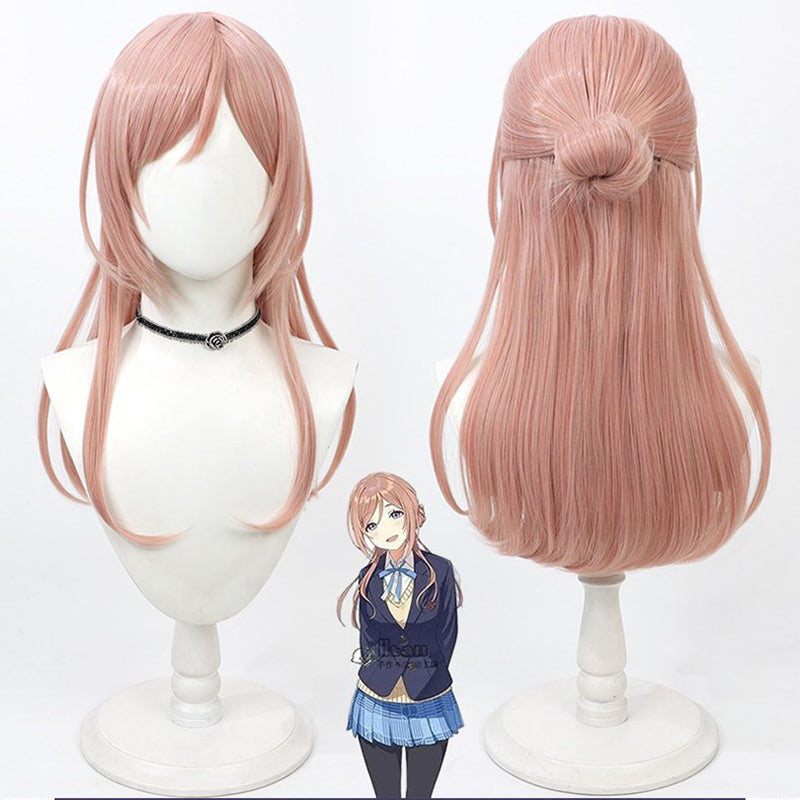 Rinami Himesaki Cosplay Wigs Half Up Wigs Shiny Colors