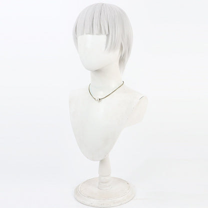 Rollo Flamme Cosplay Wigs Noble Bell College Silver White Wigs