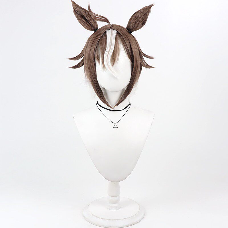 Rulership Cosplay Wigs Pretty Derby White Highlight Matching Ears Tail