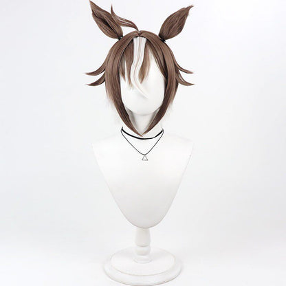 Rulership Cosplay Wigs Pretty Derby White Highlight Matching Ears Tail