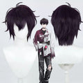 Saeki Ittetsu Cosplay Wigs NIJISANJI VTuber Dark Purple Fluffy Wigs