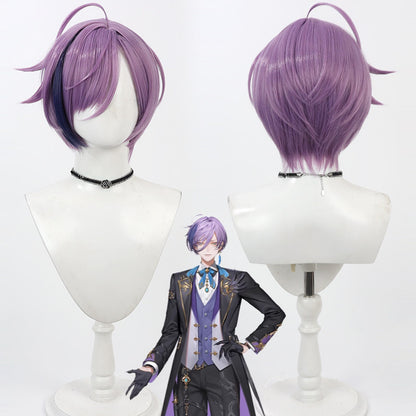 Sakaki Ness Cosplay Wigs NIJISANJI VTuber Grey Purple Wigs